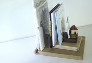 即決 未使用保管品 積み本 studio fujino 木工作家 スタジオフジノ 絵本 ブックスタンド 福音館 ぐりとぐら 検索 知育玩具 積木