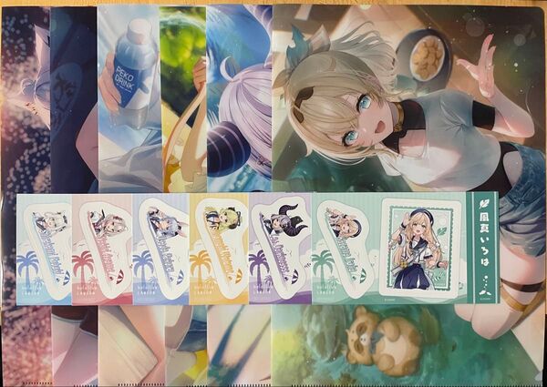 ローソン×ホロライブ オリジナルクリアファイル オリジナルステッカーコンプリートセット