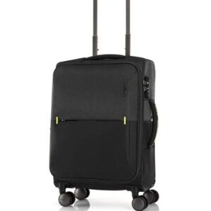 美品 サムソナイト ストラリウム スピナー 1~3泊 拡張キャリーケース 黒 軽量 ブラック 旅行 キャリーバッグ スーツケース