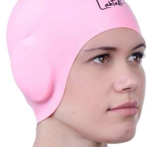 Lahtak スイムキャップ 3D 水泳キャップ シリコン 防水 耳保護