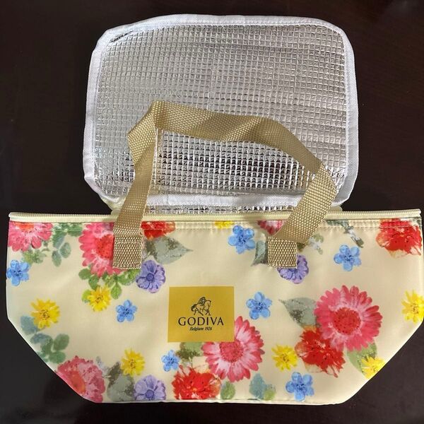 GODIVA オリジナル フラワーバッグ 保冷バッグ ノベルティ