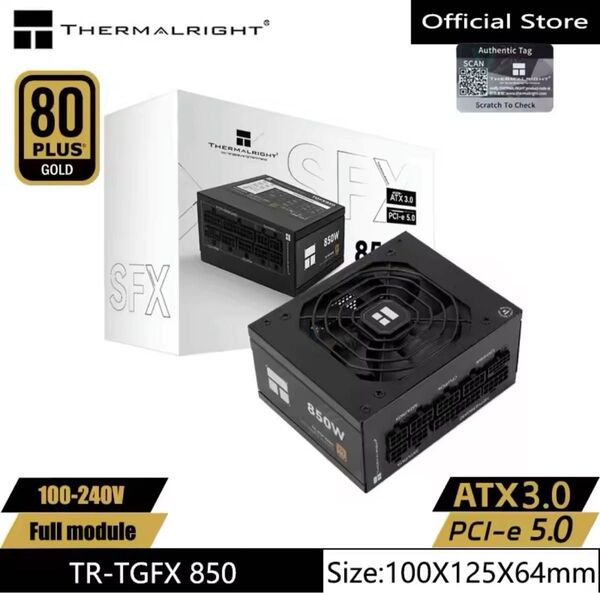 新品未使用 Thermalright SFX 電源 gold フルモジュラー電源 850W ブラック