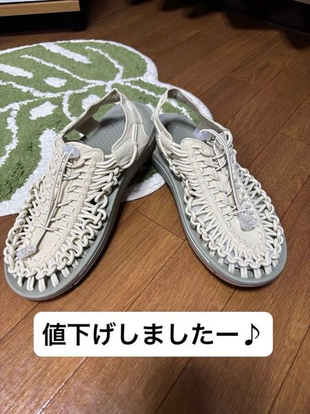 KEEN風ユニーク サンダル 24cm ベージュ