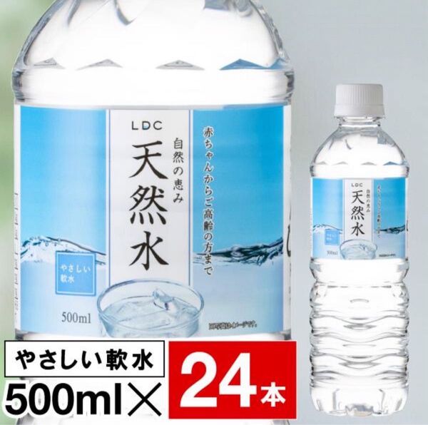 LDC 水 ミネラルウォーター 500ml 24本 ペットボトル