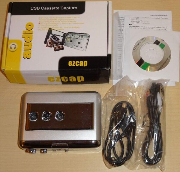 ◆ ezcap USB Cassette Capture USBカセットプレーヤー(ウォークマン)と、おまけテープ ◆