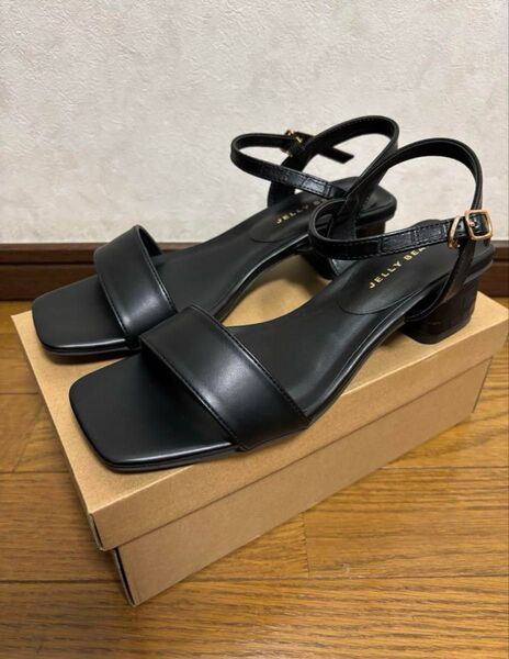 ジェリービーンズ アンクルストラップサンダル 黒 L 未使用