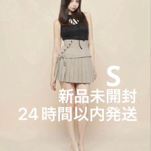 andmary Jade highwaist mini skirt beige アンドマリー