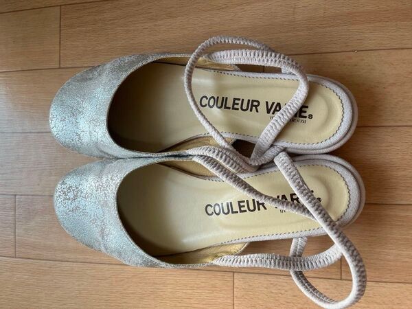 クロールバリエ COULEUR VARIE メタリックパンプス 23.5cm