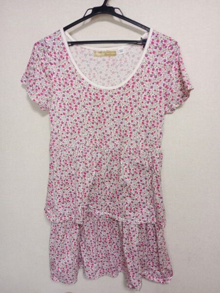 Beams boy ビームスボーイTシャツワンピース花柄身幅…約39cm着丈…約85cm素材…コットン綿100%