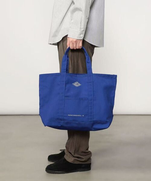 新品DANTON | キャンバス マルシェバッグ MONTORGUEIL ブルー 翌日発送