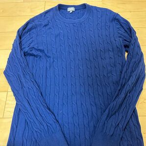 ニット セーター 長袖 ケーブル編み ケーブルニットセーター ユニクロ XL
