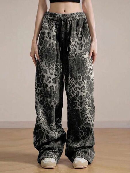 shein ヒョウ柄 パンツ