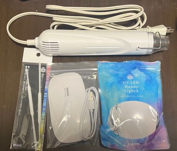 レジン用品まとめ売り UVライト エンボスヒーター等