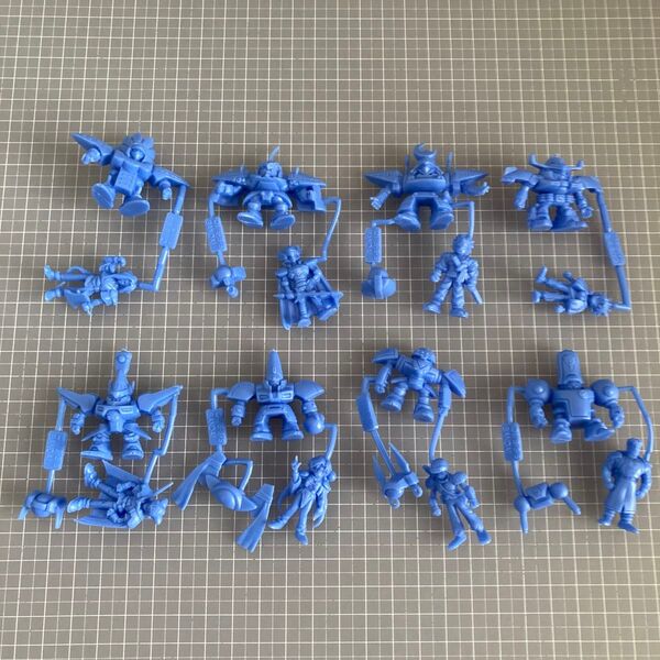 覇王大系 リューナイト キャラクター 消しゴム 全8種 まとめ売り セット ケシゴム フィギュア けしごむ 人形 キャラ消し