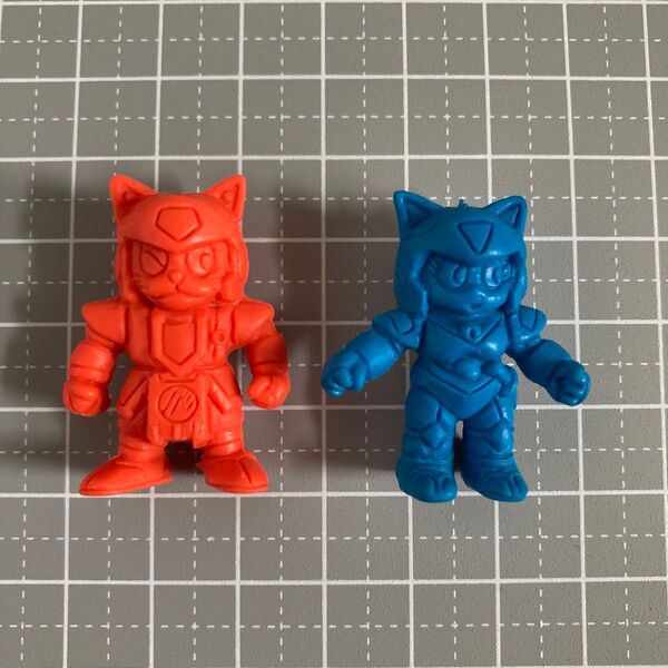 キャッ党忍伝 てやんでえ キャラクター 消しゴム 2体 セット ケシゴム フィギュア けしごむ 人形 キャラ消し グッズ