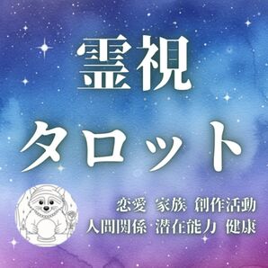 【限定特別価格】霊視タロット 恋愛 家族 健康 人生 潜在能力 創作活動