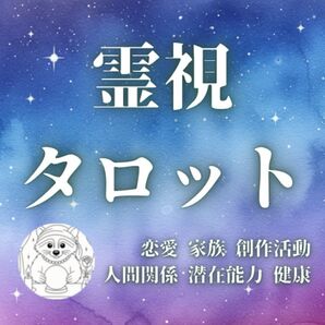 【限定特別価格】霊視タロット 恋愛 家族 健康 人生 潜在能力 創作活動 推し活