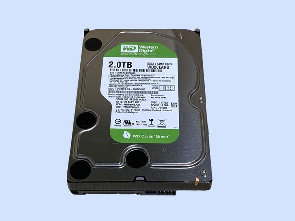 M7215 Western Digital WD20EARS 2TB HDD SATA 使用 5967時間