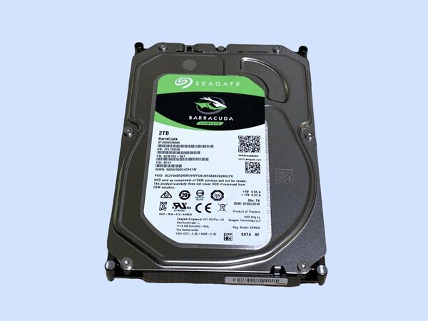 M7224 Seagate Barracuda ST2000DM005 2TB 3.5インチ 使用 21114時間