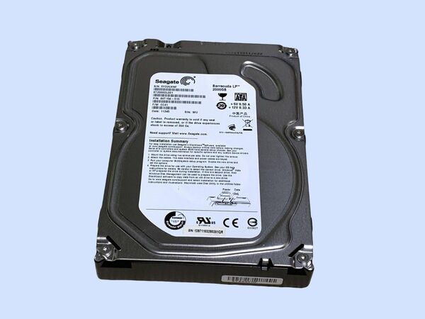 M7229 Seagate ST2000DL001 2TB SATA 3.5インチHDD 使用 23677時間