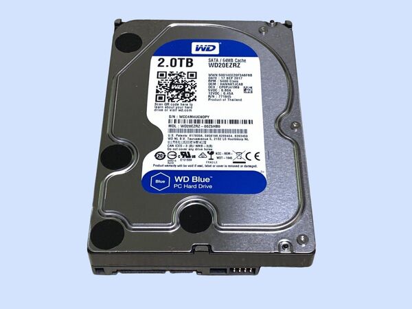 M7274 Western Digital WD20EZRZ 2TB SATA 3.5インチ 使用 10時間