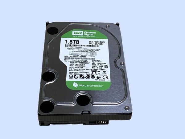 M7368 Western Digital WD15EADS 3.5インチ HDD SATA 1.5TB 使用 106644時間