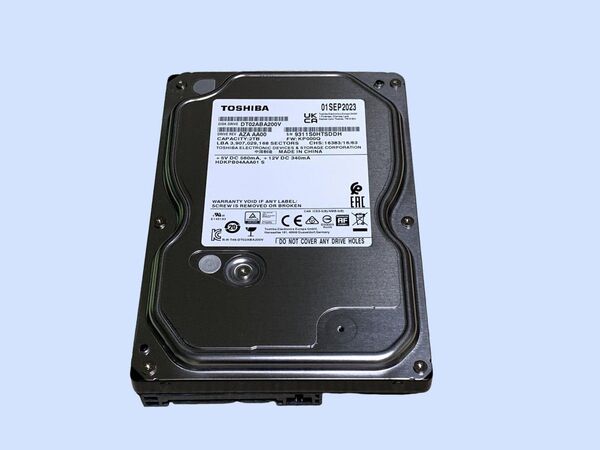 M7373 TOSHIBA 東芝 2TB HDD DT02ABA200V 使用 2404時間