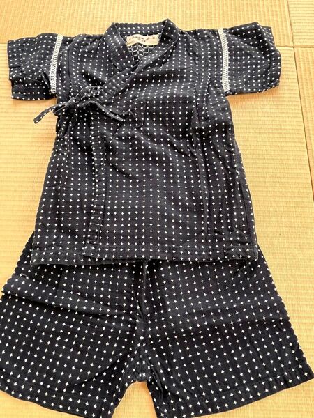 甚平上下セット95cm キッズ 男の子 夏祭り じんべい