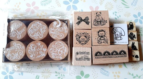 スタンプセット マイメロ テディベア レース