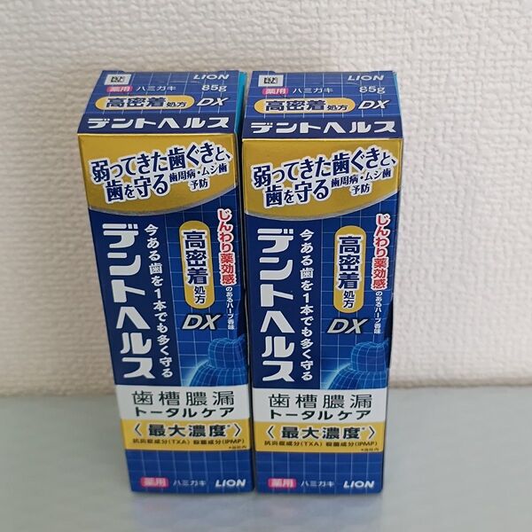 デントヘルスDX 85g×2本 ライオン 歯磨き粉