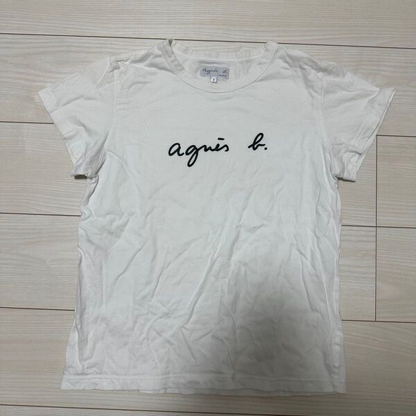 アニエスベー Tシャツ 半袖 ホワイト agnes b サイズ2