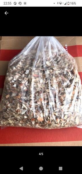土壌改良剤 カニガラ 粉末 フレーク 450g インドネシア産