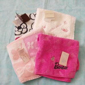 未使用品 ローラアシュレイ等 ハンカチタオル 4枚セット