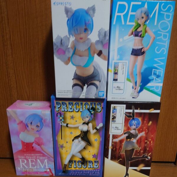 リゼロRe:ゼロから始める異世界生活 レムプライズフィギュア 5体セット