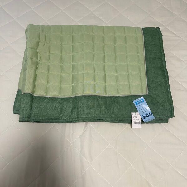 【グリーン 2枚セット】☆接触冷感マット☆ 90cm×130cm 丸洗いOK