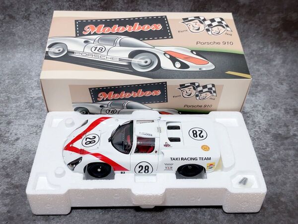 エグゾト 1/18 モデルカー 1968 ポルシェ 910 #28 日本グランプリ 生沢 徹