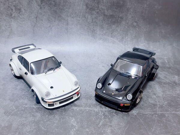エグゾト 1/18 モデルカー 1976 ポルシェ 934 RSR プライベート チーム 黒 白 EXOTO