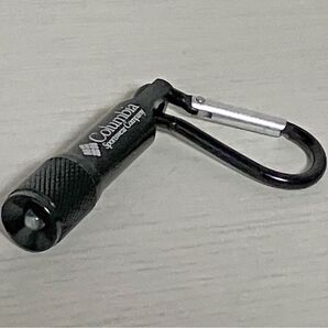 超小型 ミニ懐中電灯 キーホルダータイプ 軽量LEDライト アルミ製 ブラック