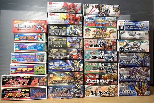 未使用品 ガンダム 他 プラモデル 29個まとめ 旧キット SDガンダム BB戦士 武者 クロスシルエット