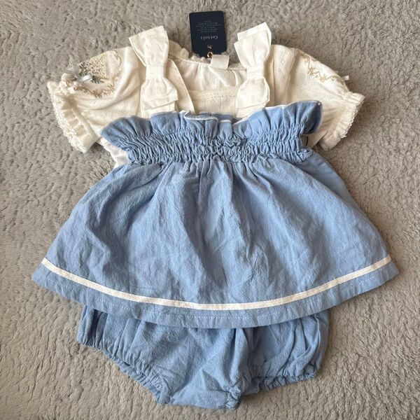 新品未使用 コトリ セットアップ 半袖Tシャツ ベビー服 70cm バースデイ 夏服