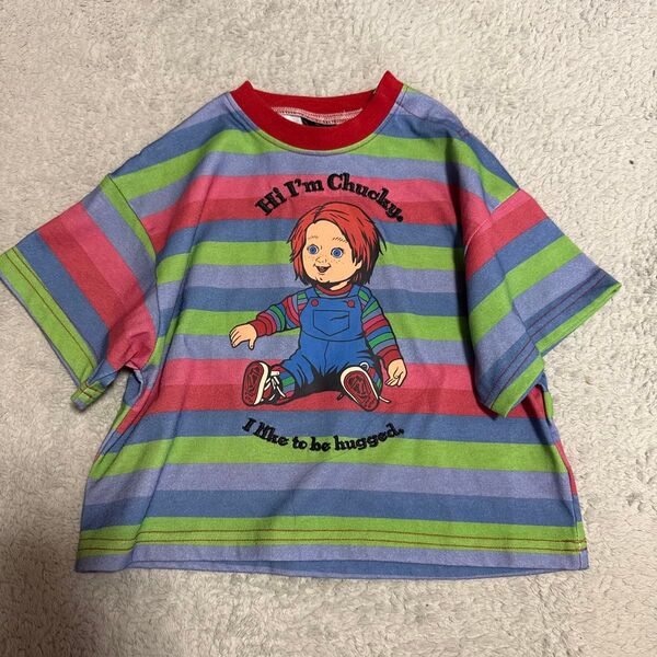 新品未使用 子供服 チマジロさんコラボ チャッキー 半袖Tシャツ 90cm