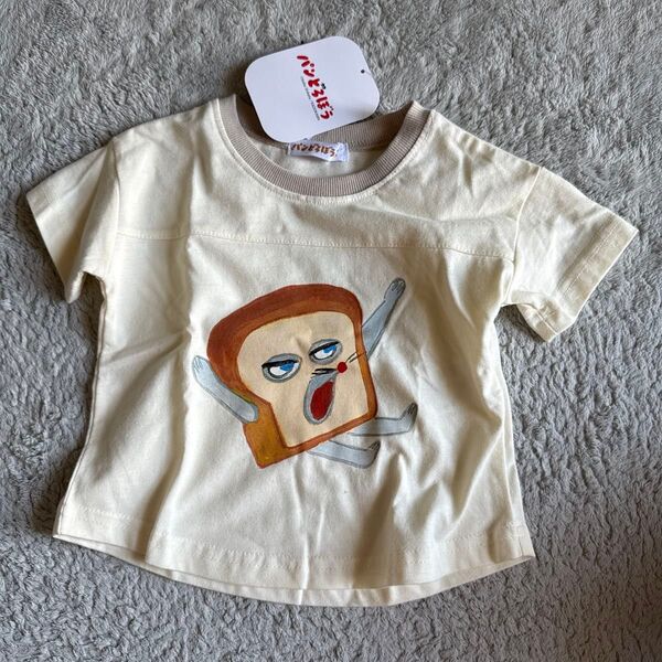 新品 パンどろぼう 半袖Tシャツ 80cm 保育園着 しまむら 女の子 男の子 綿100%