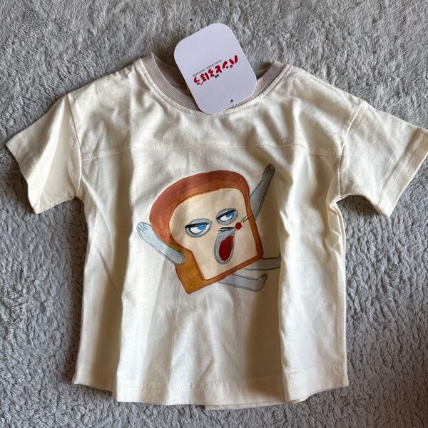 新品未使用 パンどろぼう 半袖Tシャツ 90cm 保育園着 しまむら 綿100%