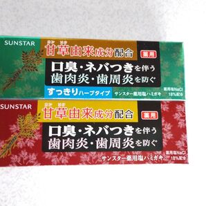 サンスター 薬用塩ハミガキ 85gx2