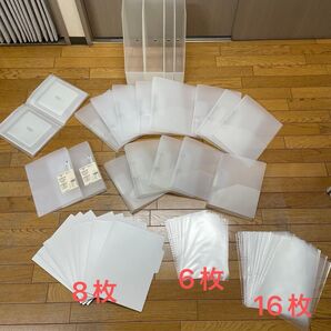 無印クリアバインダー A4 B5 ファイル まとめ売り 透明 クリアホルダー