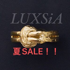 ハワイアンジュエリー リング 指輪 レディース メンズ ステンレス ゴールド ベルト 結びめ 錆びない! 金属アレルギー対応