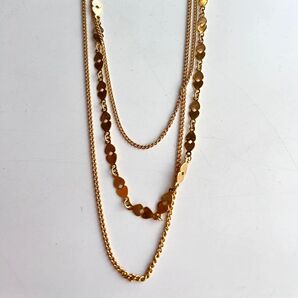 86【商品】3本ゴールドネックレス ネックレス チェーン