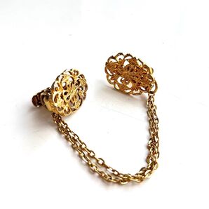 90【商品】スカーフクリップゴールドアクセサリー ゴールドカラー