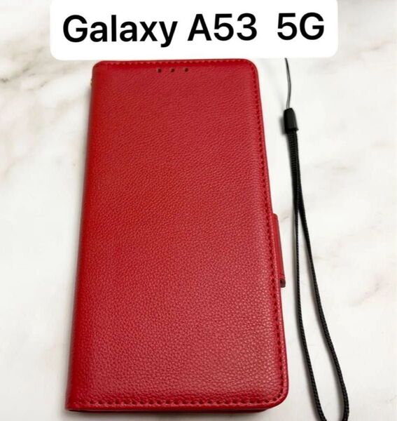 Galaxy A53 5G ケース 手帳型ケース カードケース ストラップ付き