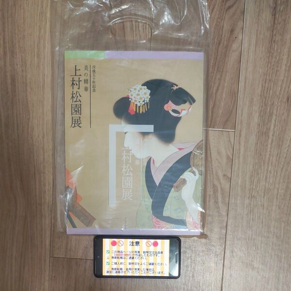 美の成果 没後五十年記念 上村松園展 朝日新聞社 東武博物館 松伯美術館 1999年 1999年開催 画集 本 入場券 使用済み